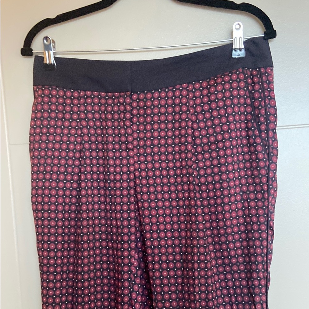 Patterned Red And Black Pants - image 2